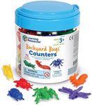 Learning Resources Backyard Bugs Counters, Educational Counting and Sorting Toy, Set of 72