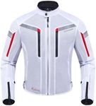 Zyxformis Motorcycle Jacket for Men, CE Armored Mesh Motorbike Jacket for Summer, Breathable Protective Gear for Motorcycling