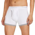 Van Heusen Men Trunks - 100% Combed Cotton - Anti Bacterial, Colour Fresh, Moisture Wicking_10044_White_M