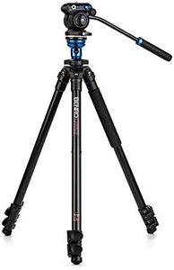 Benro A1573F Series 1 AL Video Tripod & S2PRO Head - Levelling Column, 3 Leg Sections, Flip Lock Leg Release