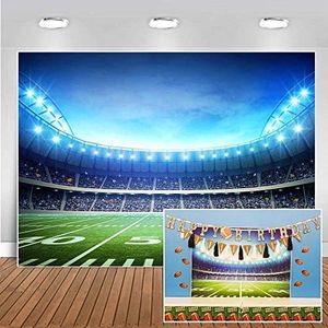 Super Bowl Sport Theme Party Decorations Football Backdrop Background for Tailgate Sports Birthday Party Cake Table Photo Booth Decoration 8X6FT 070