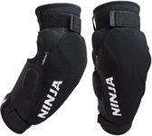 Ninja MTB Hooligan Elbow Pad - Heavy Duty Elbow Pads for Men or Women - Great Protection for Mountain Bike or BMX Riders - Elbow Sleeve with Elbow Pads for Mountain Biking (L)