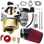 Tektall Carburetor Air Filter adapter Intake Spark Plug Kit Replace for Predator 212cc 6.5 Hp Gx160 Gx200 196cc Coleman CT200U Trail CT100U Mini Bike Go Kart Racing Upgraded High Performance