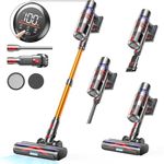 CAMIY Cordless Vacuum Cleaner, 45Kpa 550W, 60 Mins Vacuum Cleaners with Touch Screen, Upgraded Motor Stick Vacuum, Anti-Tangle Vacuum, Cordless Vacuums with 1.5L Cup for Pet Hair, Carpets, Hard Floors