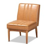 Baxton Studio Daymond Dining Nook, Tan/Walnut Brown