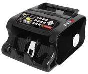 swaggers Mixed Denomination Multi Currency Value Note Counting Machine with Fake Note Detection and Side Display (MG,UV,IR, Color Sensor) | Software Upradable