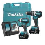 Makita DLX2180T 18V (5.0 Ah) LXT 2 Tool Brushless Combo Kit