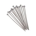 DanLingJewelry Approx 500Pcs 304 Stainless Steel Ball Head Pins Findings Jewelry Making 30mm(1.18 Inch)