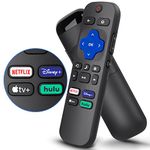 Replacement Remote Control for Philips, Magnavox, RCA, Sanyo, LG, Haier and JVC Roku TVs,with Apple TV+,Netflix,Disney,Hulu Buttons