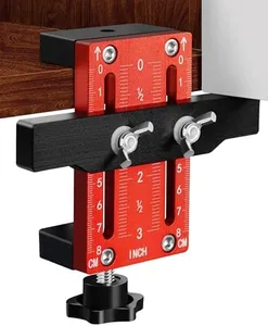 Faitio Cabinet Door Installation Positioner, Cabinet Door Mounting Jig for Easy Door Support and Alignment, Cabinet Installation Tool for Mount Hinges, Cabinet Hardware Hinge Jig Clamping Up to 2 3/8"