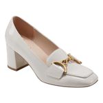 Bandolino Women's Lucien Loafer, Ivory Patent, 7 UK