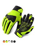 INBIKE MTB Gloves Motocross Mountain Bike DH Road Riding Full Finger Cycling Gloves Green Large