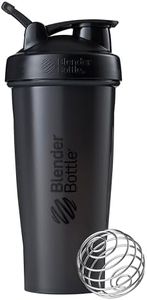 BlenderBottle Classic Loop Top Shaker Bottle, Full Color Black, 28-Ounce Loop Top