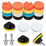 22 Pcs 3 Inch Car Polishing Pad Set Polishing Sponge Car Sponge Waxing Pad Drill Set