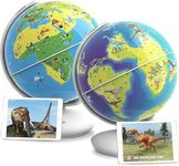 Shifu Orboot Dinos - Interactive AR Dinosaur Toys, 4-8 Years (App Based Globe, Device Not Included), Multi Color & PlayShifu Educational Globe, 4-10 Years