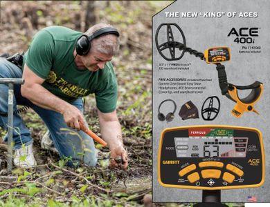 Garrett ACE 400i Metal Detector – Lightweight, High Sensitivity