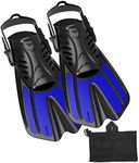 Diving fins Snorkeling Gear for Adults Snorkel fins ，Swim fins Open, Adjustable, Men, Women, Children, Swim Flippers