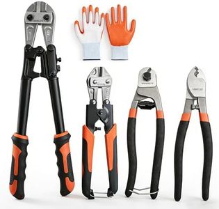 VIHKUIV 4-Piece Bolt Cutter Set, 14" & 8" Heavy Duty Bolt Cutters with Cr-V