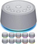 SoundLegend White Noise Sleep Sound Machines 25 Sounds 10 Colors Light 32-Level Volume 5 Timers for Home Travel Gift Adjustable Brightness Memory Function Compact
