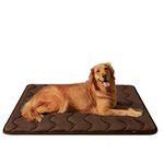 Hero Dog Large Dog Bed Mat 42 Inch Crate Pad Anti Slip Mattress Washable for Pets Sleeping (Brown L)