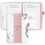 Simplified Floral Password Book wit