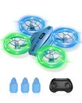 E-SMARTER Mini Drone for Kids, Indoor Drone with 4 Lighting Modes, 360° Flip, Lightweight Easy Fly Remote Control Drone with 3 Batteries, Christmas Gifts for Boys, Girls, Kids Toys