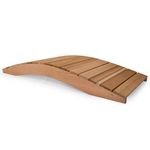 All Things Cedar FB96 Garden Bridge | 8-Ft Durable Outdoor Wooden Bridge for Garden, Backyards & Streams | Easy Assembly & Sustainably Sourced Cedar Wood | 94x35x12