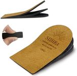 SIIHEA Adjustable Heel Lifts Inserts, 1/8'' Height Increase Insoles for Achilles Tendonitis, Heel Pain, Leg Length Discrepancy, Plantar Fasciitis, Shoe Lifts (Medium)