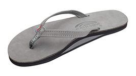 Rainbow Sandals Women's Premier Leather Single Layer Narrow Grey X-Large / 8.5-9.5 B(M) US