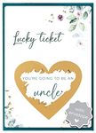 Jolicoon Pregnancy announcement scratch card - You are going to be an uncle with envelope - Baby announcement uncle