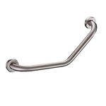 FChome 17.3 inch Bathroom Grab Bar，Bathtub Arm Safe-Grip Bar Brushed Nickel Shower Handle Wall Mount Handicap Grab Bars.