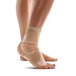 Bauerfeind - MalleoTrain - Ankle Support Brace - Helps Stabilize the Ankle Muscles and Joints For Injury Healing and Pain Relief - Left Foot - Size 2 - Color Beige