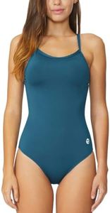 baleaf Women's One Piece Swimsuit Adjustable Straps Steel Blue 44/3XL