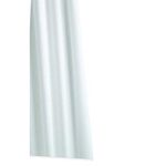 Croydex GP85115 Professional Plain White Water-Resistant Textile Shower Curtain 1800 X 2000mm