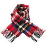 Edinburgh 100% Lambswool Scottish Tartan Multicolour Ladies Scarf and Shawl Wrap Wool Winter Warm Long Large Soft Ladies Thick Scarves (Exploded Stewart Royal)