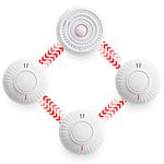 Wireless Interlinked Smoke & Heat Alarm Bundle | Scotland & England Law Compliant | 10 Year Battery Life | CE & BS Certified | LINKD Alarms | Pre Linked | Easy Set Up | UK Phone & Email Support