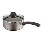 Judge Everyday JDAY026 Non-Stick Saucepan, 20cm 2.4L with Vented Glass Lid and Stay Cool Handle, Aluminium, Teflon, Dishwasher Safe