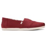 TOMS Classic Black Cherry Heritage Mens Espadrilles Shoes Slipons