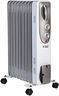 Russell Hobbs 2000W/2KW Oil Filled Radiator, 9 Fin Portable Electric Heater - White, Adjustable Thermostat with 3 Heat Settings, Safety Cut-off, 20 m sq Room Size, RHOFR5002, 2 Year Guarantee