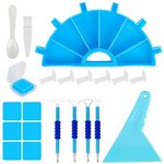 HASTHIP® 14 Pcs Diamond Painting Tools Kits with Diamond Painting Trays and Pens, Beads Rhinestone Sorting Trays Kit, Diamond Art Tools, 5D Diamond Painting Accessories Kit (Without Diamonds)