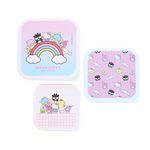 Blueprint Collections Hello Kitty Storage Pots | Set of 3 Storage Tubs with Lids | Kitchen Storage | Small Storage Boxes with Lids | Kawaii Gifts | Hello Kitty Gifts | Hello Kitty Stationery