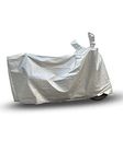 RiderShine H'ness CB350 Bike Cover - Bike Cover for Highness cb350 - Highness cb350 Bike Cover Waterproof - Five Thread Overlock Stitched Big Size Cover Shine Silver