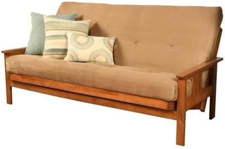Kodiak Furniture Full-Size Suede Peat Fabric Futon Mattress in Brown-Frame Not Included