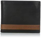 Fossil Mens 1 Fold Wallet (Black_Free Size)