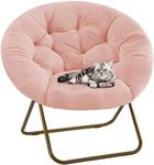 DUMOS Comfy Saucer Chairs,Faux Fur 