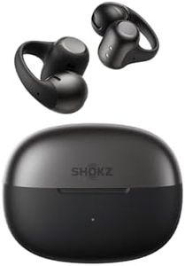 SHOKZ OpenDots 2 Open-Ear Clip-On Earbuds with Upgraded Dolby Audio, 3-Mic Clear Calls, Rich Bass, Up to 40 Hrs of Audio, Wireless Charging, Interchangeable Left/Right Earbuds, IP57, Bluetooth 6.1