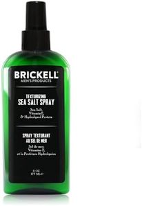 Brickell Men's Texturizing Sea Salt Spray for Men, Natural & Organic, Alcohol-Free, Lifts and Texturizes Hair for a Beach or Surfer Hair Style, 6 Ounce