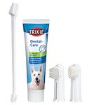 Dog Dental Hygiene Kit with Toothpaste with Pleasant Mint Aroma(100 g), Finger Toothbrush, Two-Sided Toothbrush with Two Different Brush Heads