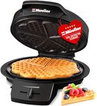 Mueller Heart Waffle Maker, 5 Belgian Waffle Iron, Adjustable Browning Control, Cool Touch Handle, Compact and Easy to Clean, Great Mother’s Day Gift