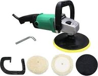 Nutronics® CP-1800 Electric Hand Polisher 1800W Car Polisher, 6 Variable Speed Car Buffer 600-4800RPM,D Shape Handle Home Appliance, Furniture, Car & Boat Detailing (1Pcs Sponge & 1Pcs Woolen Pad)